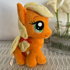 My Little Pony Orange and yellow with apple bottom‎ plush stuffy. “Applejack”.